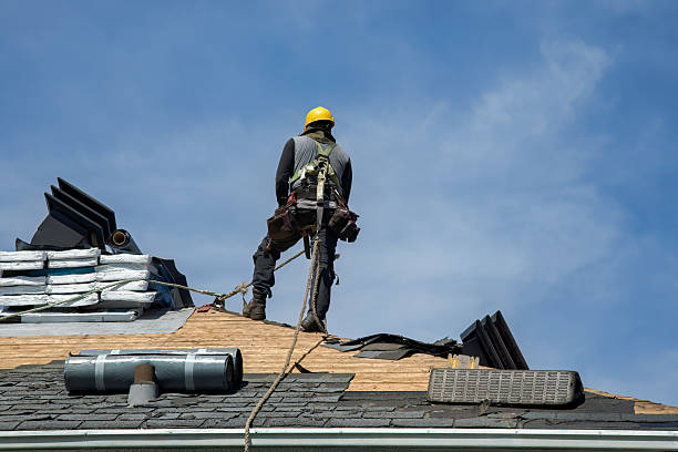 Professional Gutter Installation technician working in Julian, CA